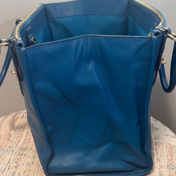 Coach Crosby Teal Leather Satchel - Picture 10 of 15